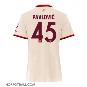Billige Fotballdrakt Bayern Munich Aleksandar Pavlovic #45 Replika Tredjedrakt Dame 2024-25 Kortermet